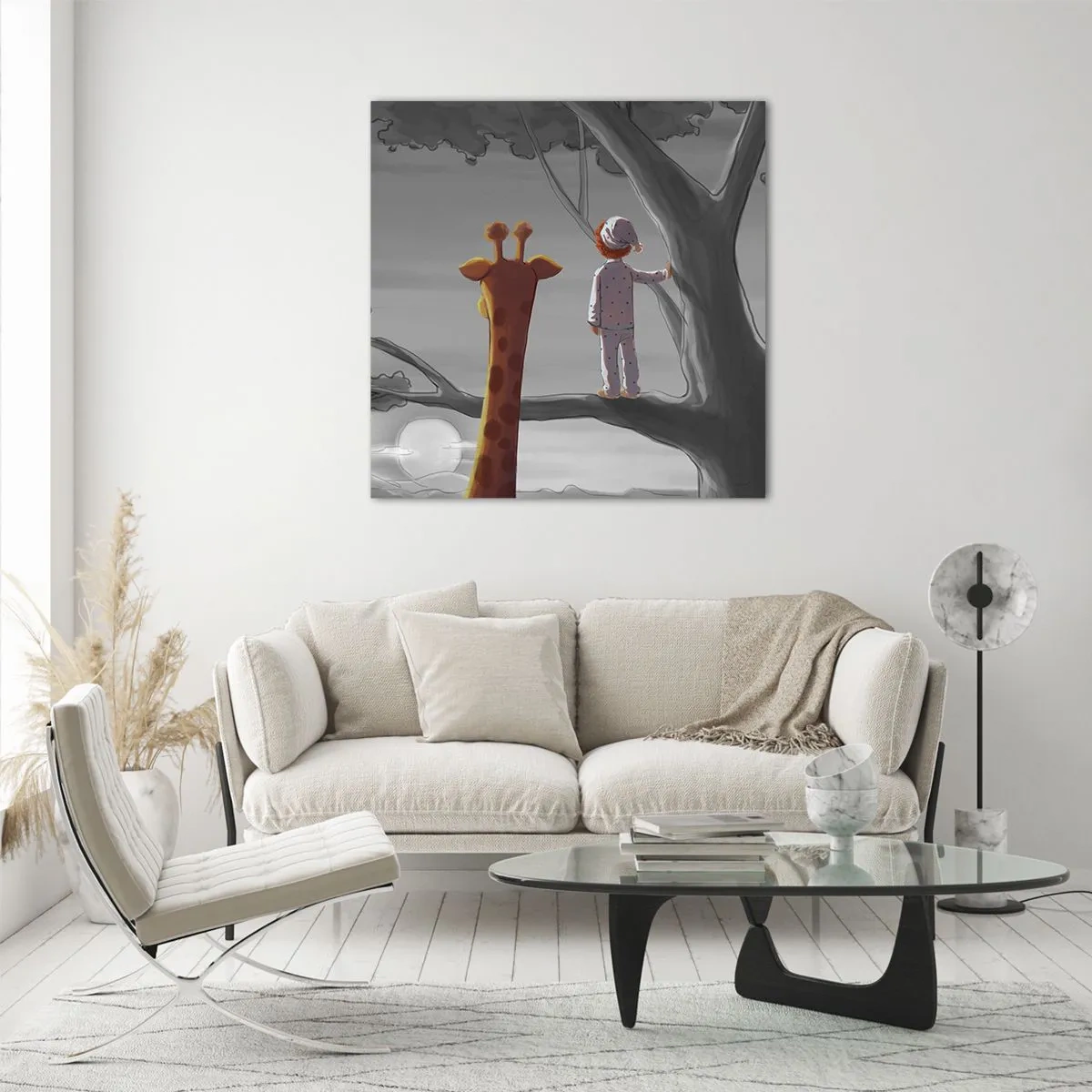 Schilderen op glas - Dit gebeurt echt - 40x40 cm