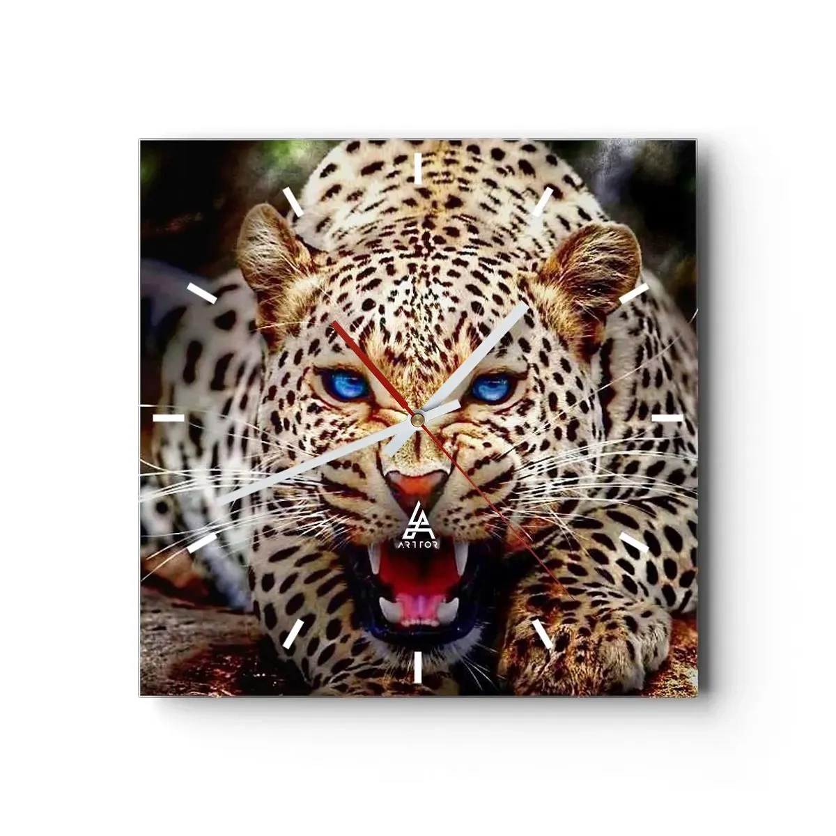 Wandklok - Klok - Boosheid schaadt de schoonheid niet - 30x30 cm