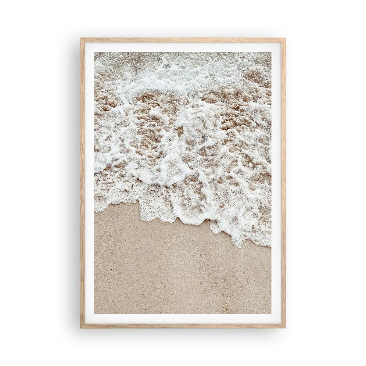 Een poster in een licht eiken lijst - Ben zo terug - 70x100 cm