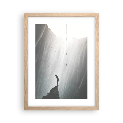 Een poster in een licht eiken lijst - Er is altijd een uitweg - 30x40 cm