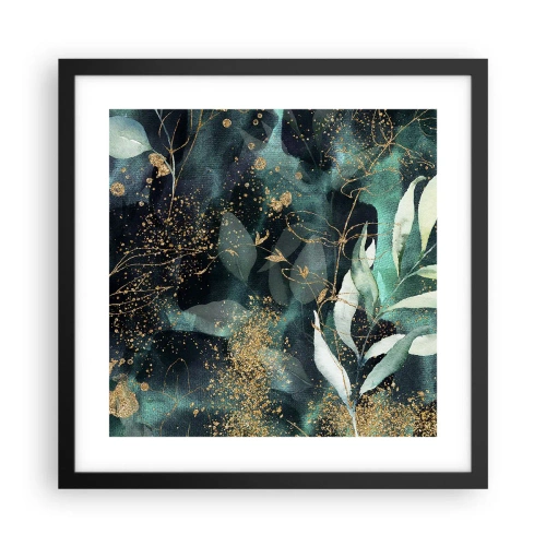 Poster in een zwarte lijst - Magische tuin - 40x40 cm