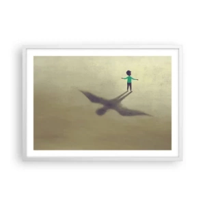 Poster in een witte lijst - De held van de toekomst - 70x50 cm