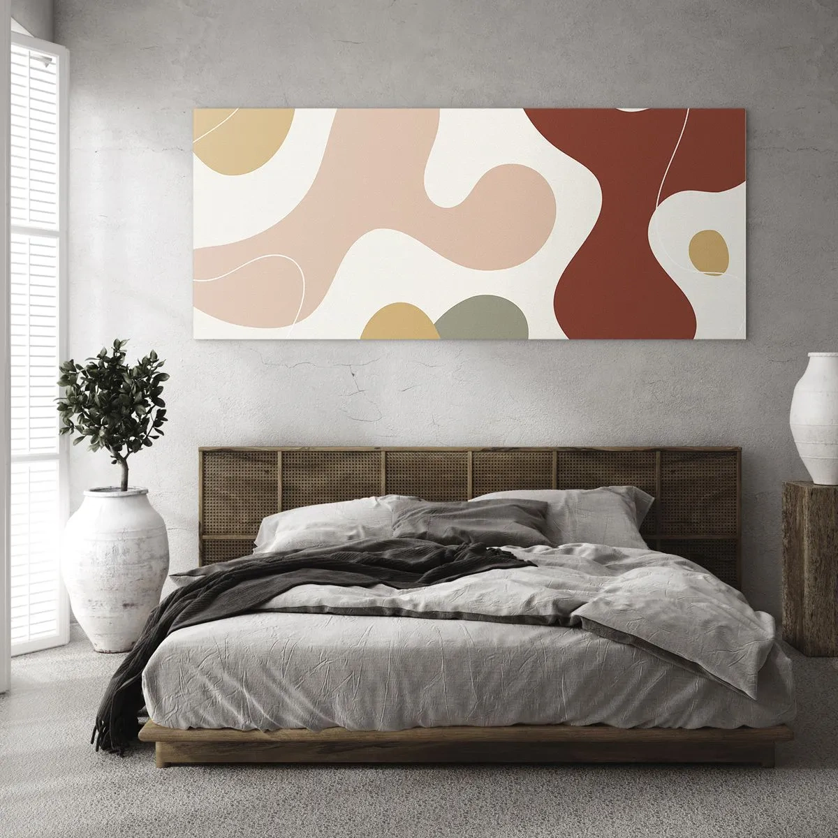 Schilderen op glas - Kronkels of krullen? - 100x40 cm