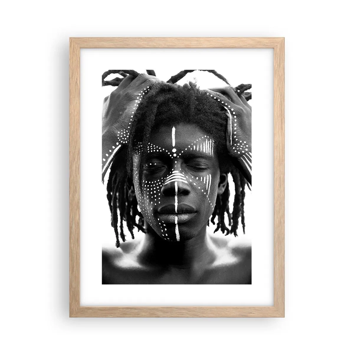 Een poster in een licht eiken lijst - Waar ben je? - 30x40 cm