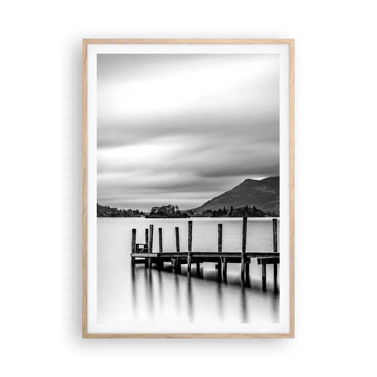 Een poster in een licht eiken lijst - Zachtheid en kracht - 70x100 cm