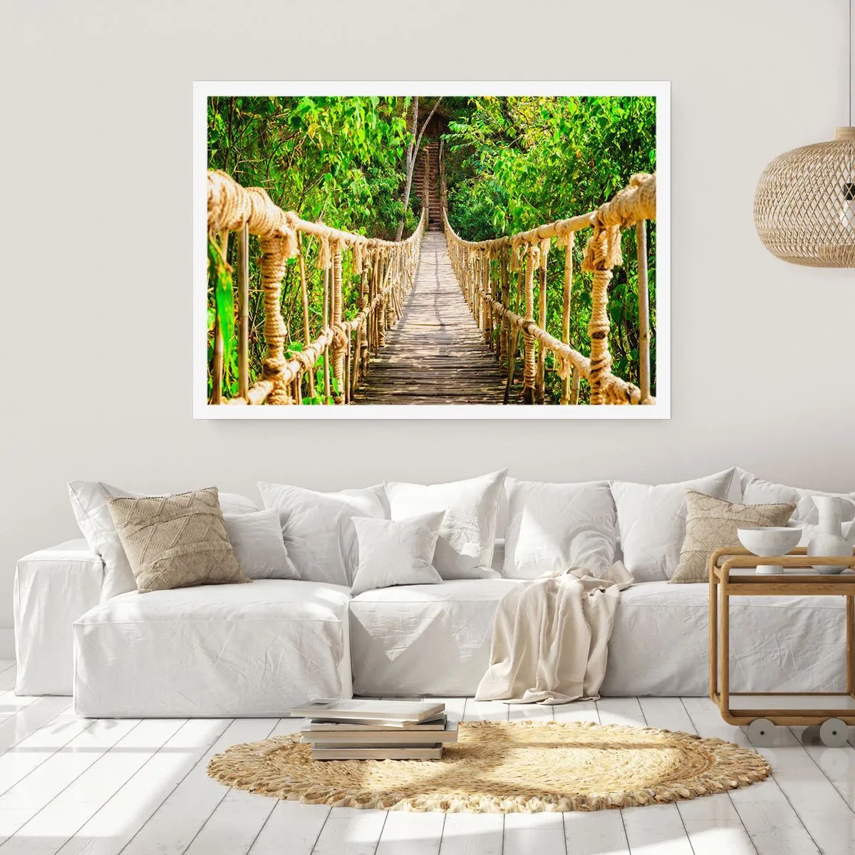 Poster - Opgeschort in het groen - 50x40 cm