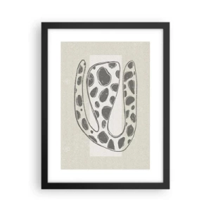 Poster in een zwarte lijst - Een vreemd wezen - 30x40 cm