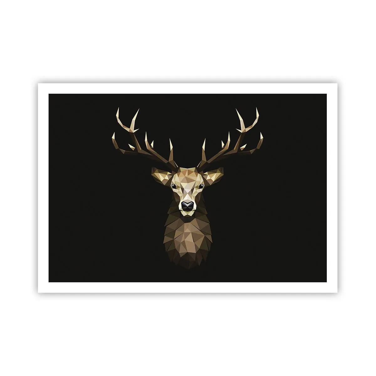 Poster - Kubistische herten - 100x70 cm