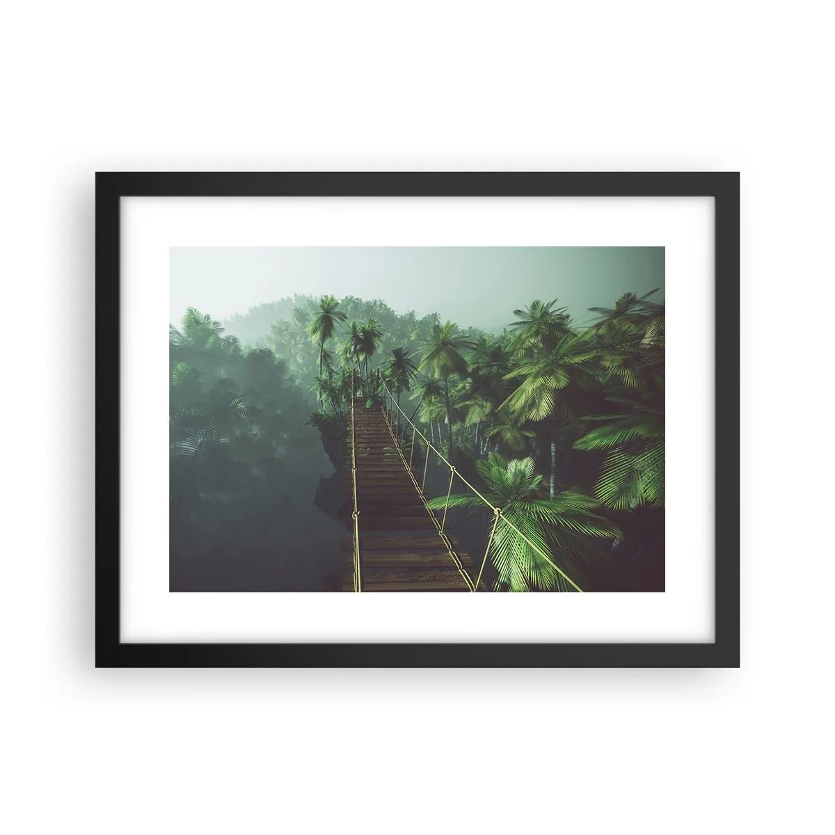 Poster in een zwarte lijst - Over de branding van groen - 40x30 cm