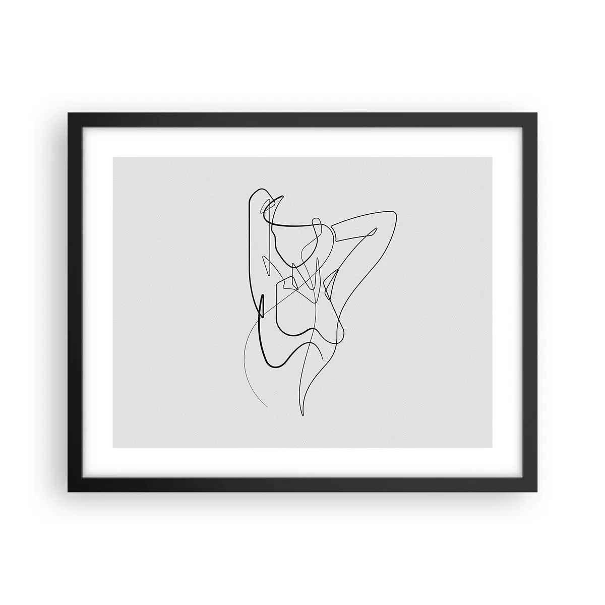 Poster in een zwarte lijst - Zoals je echt bent… - 50x40 cm