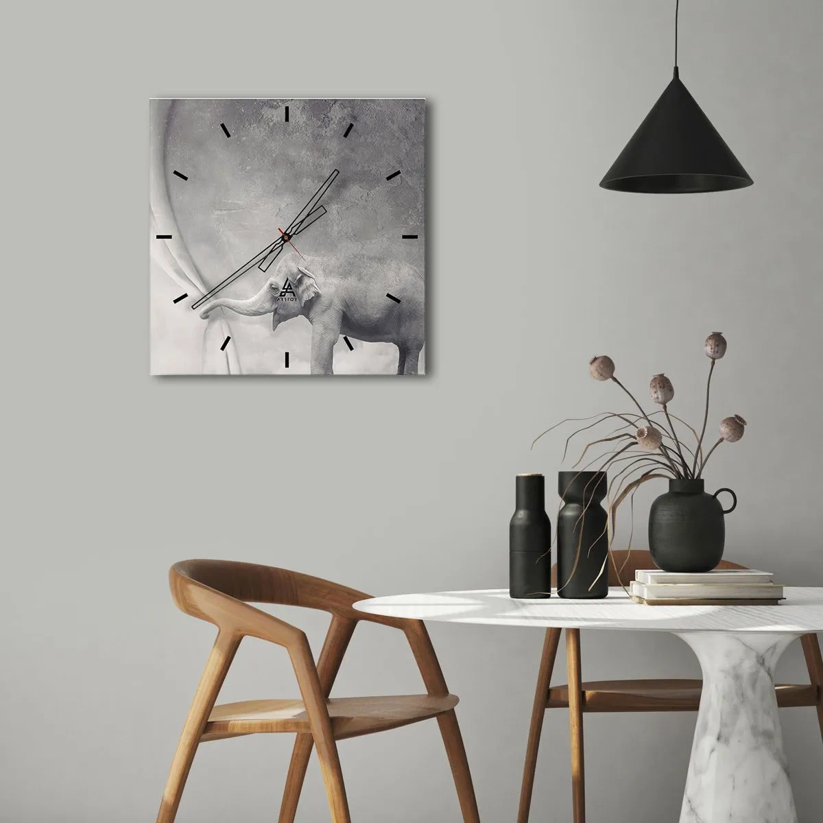 Wandklok - Klok - Onthul het mysterie - 30x30 cm