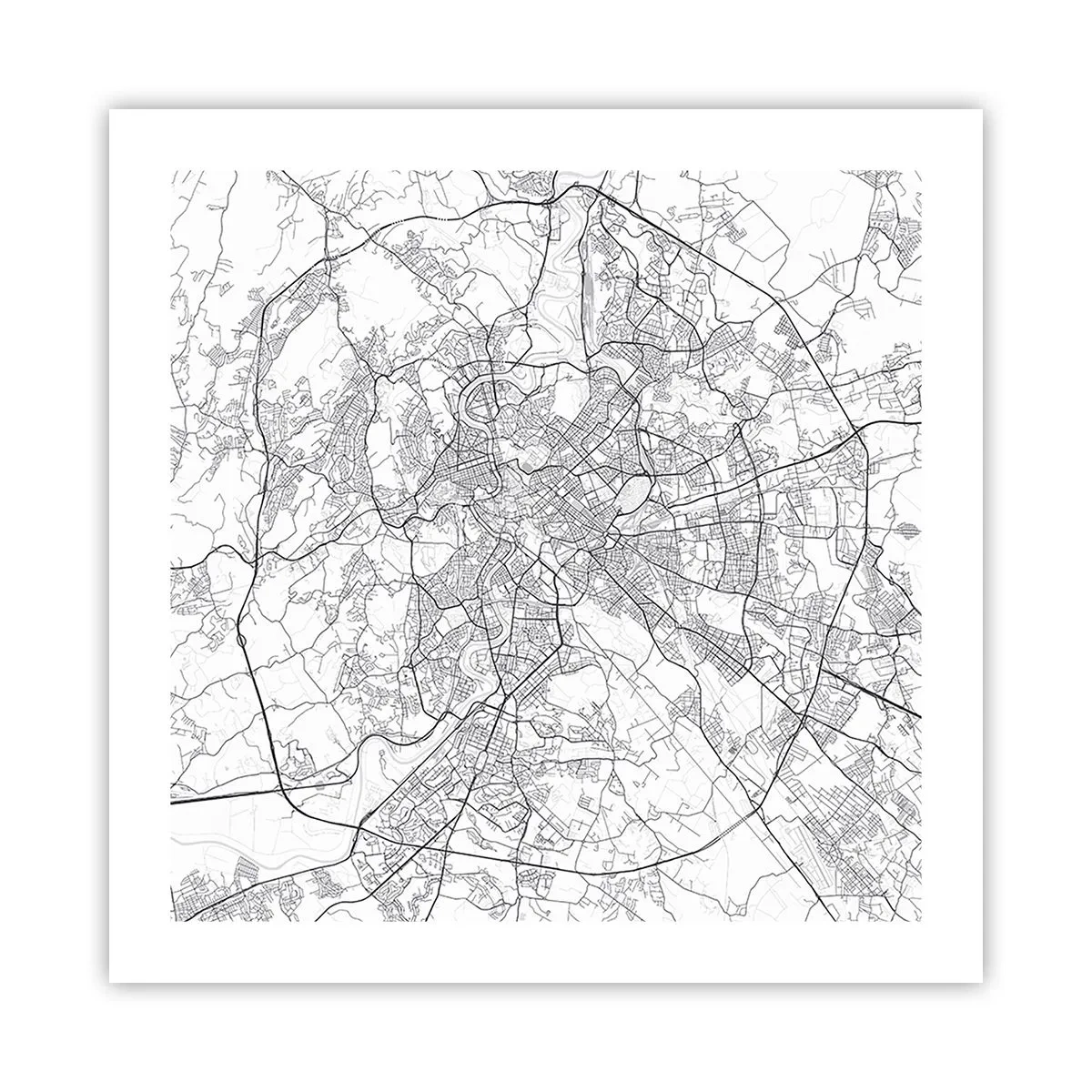 Poster - Romeinse cirkel - 50x50 cm