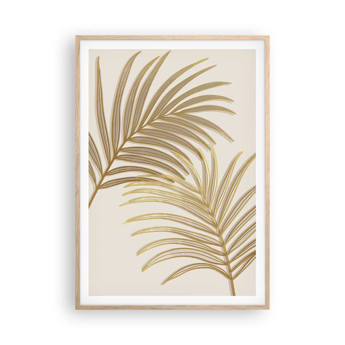 Een poster in een licht eiken lijst - Gouden Palm! - 70x100 cm