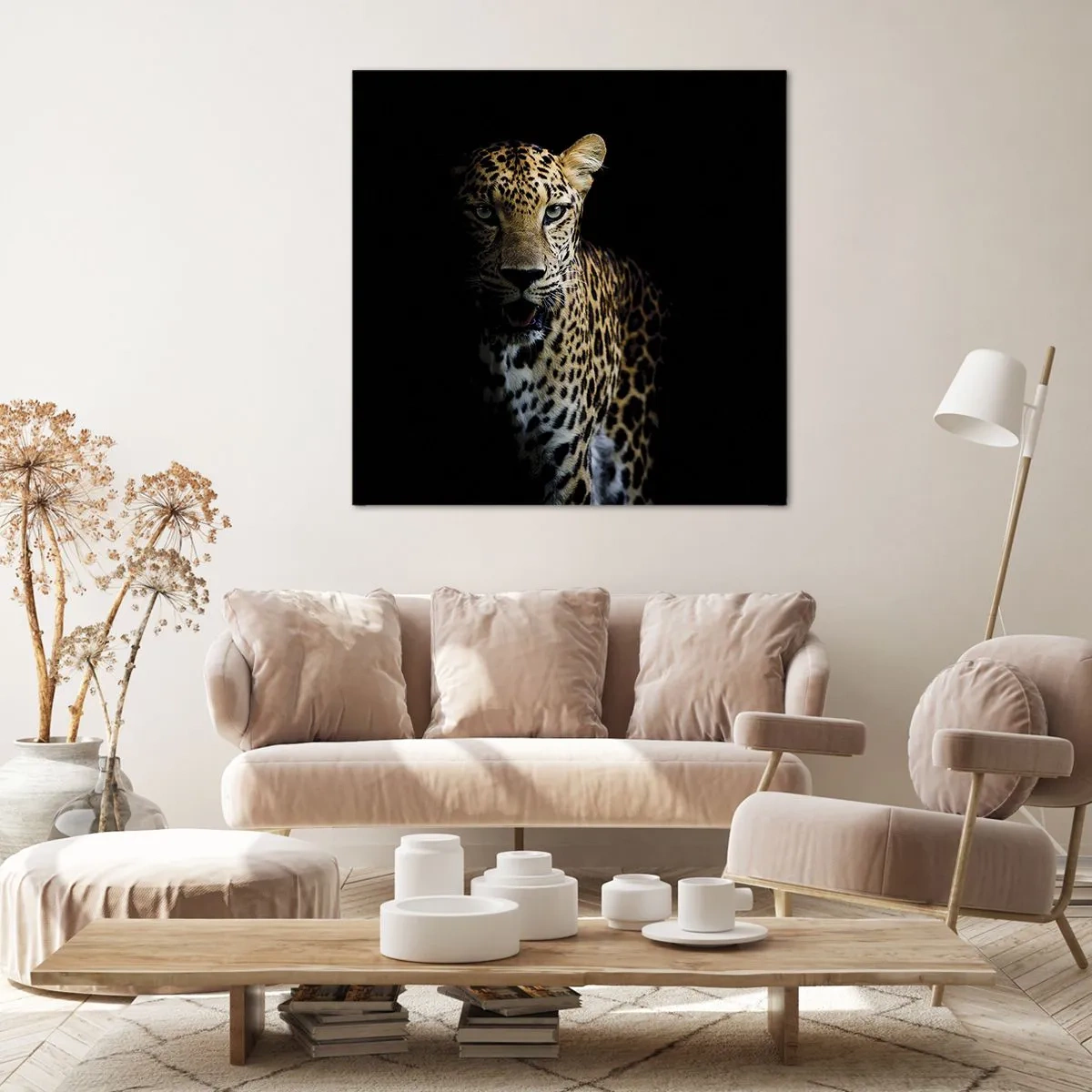 Schilderen op canvas - Donkere schoonheid - 50x50 cm