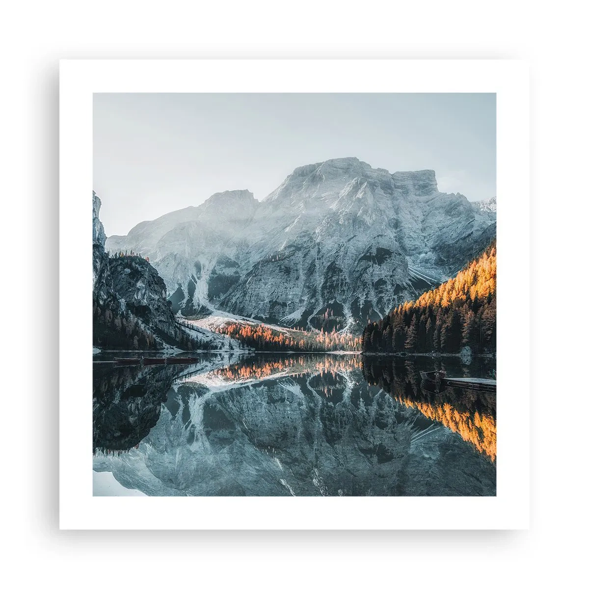 Poster - Spiegel landschap - 50x50 cm