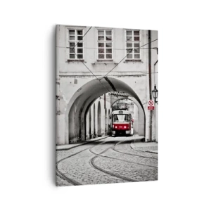 Schilderen op canvas - Door het doolhof van de stad - 50x70 cm