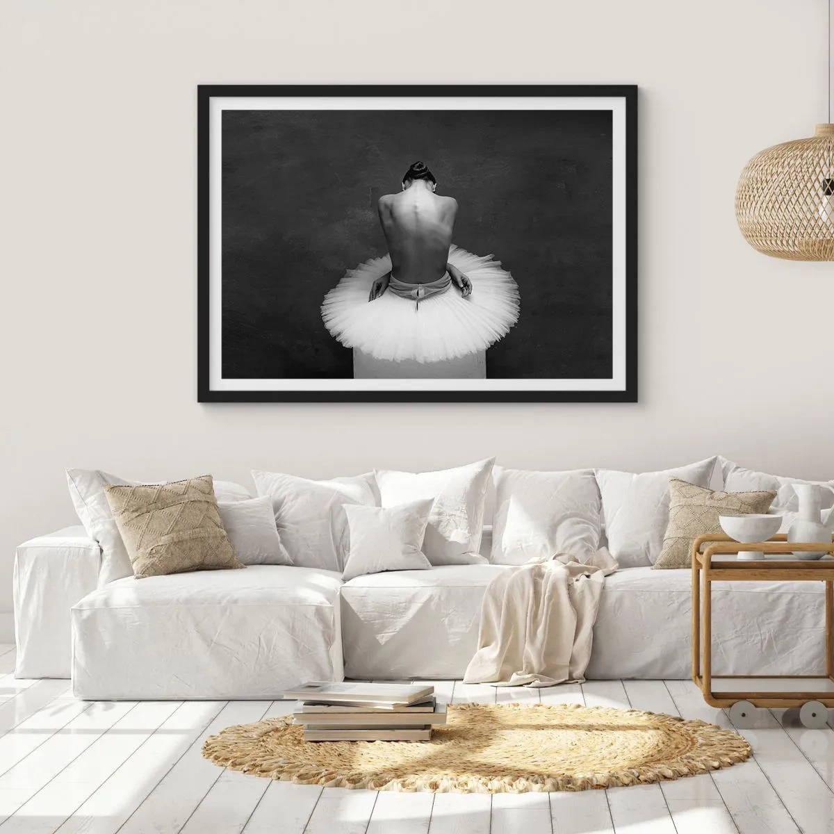 Poster in een zwarte lijst - Het bloeit gewoon - 70x50 cm
