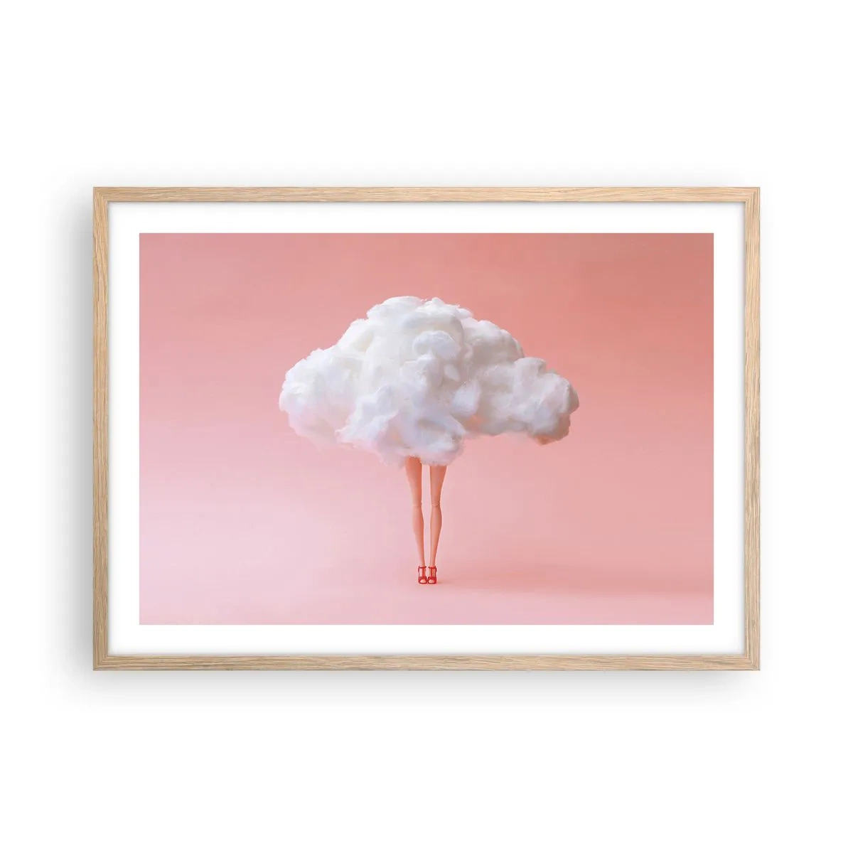 Een poster in een licht eiken lijst - Zoete belofte - 70x50 cm