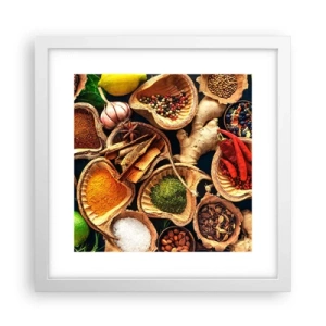 Poster in een witte lijst - Neem wat je wilt - 30x30 cm