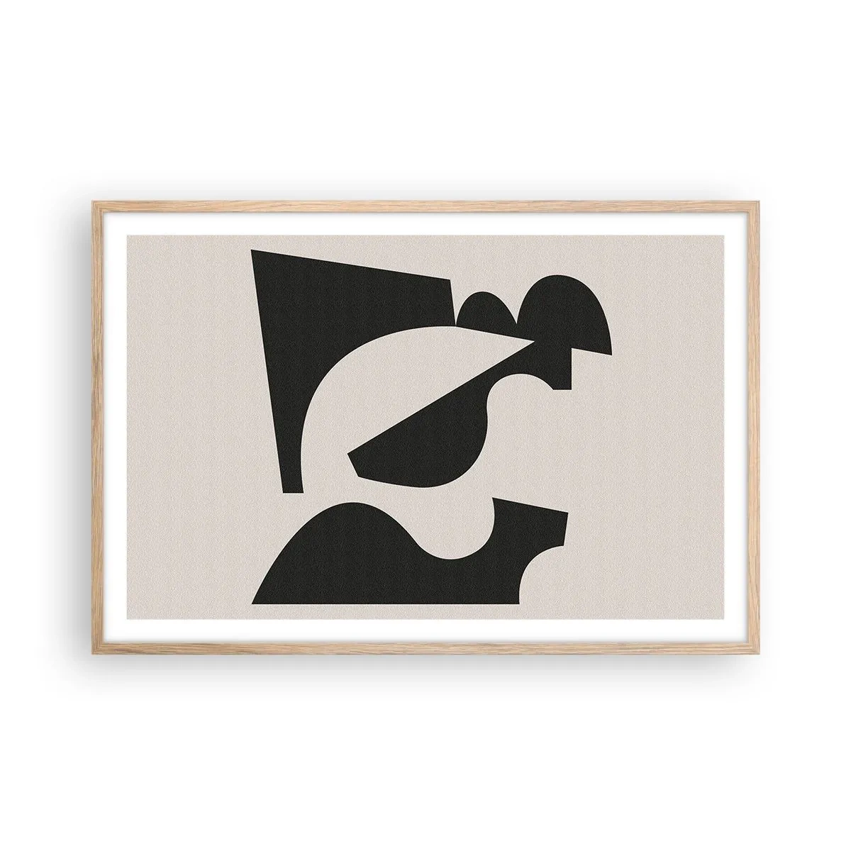 Een poster in een licht eiken lijst - Voor zelfassemblage - 91x61 cm