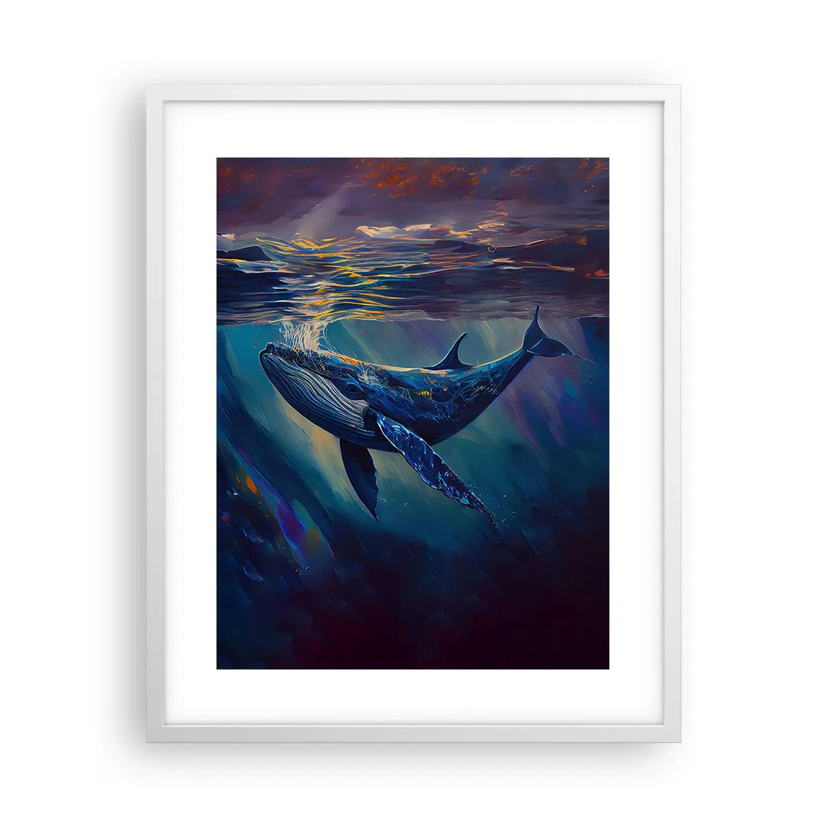 Poster in een witte lijst - Welkom in mijn wereld - 40x50 cm