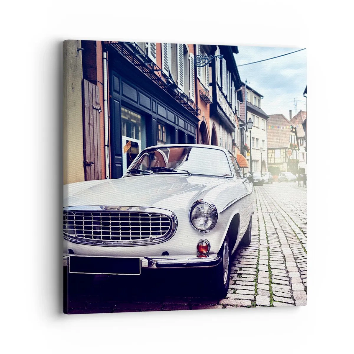 Schilderen op canvas - Het verleden is vandaag - 40x40 cm