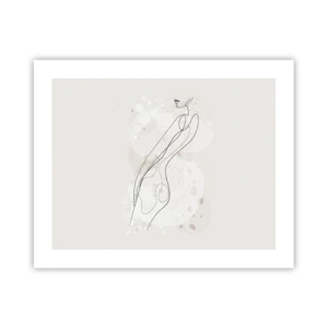 Poster - De blik dwaalt af - 50x40 cm