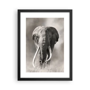 Poster in een zwarte lijst - Afrikaanse patriarch - 30x40 cm