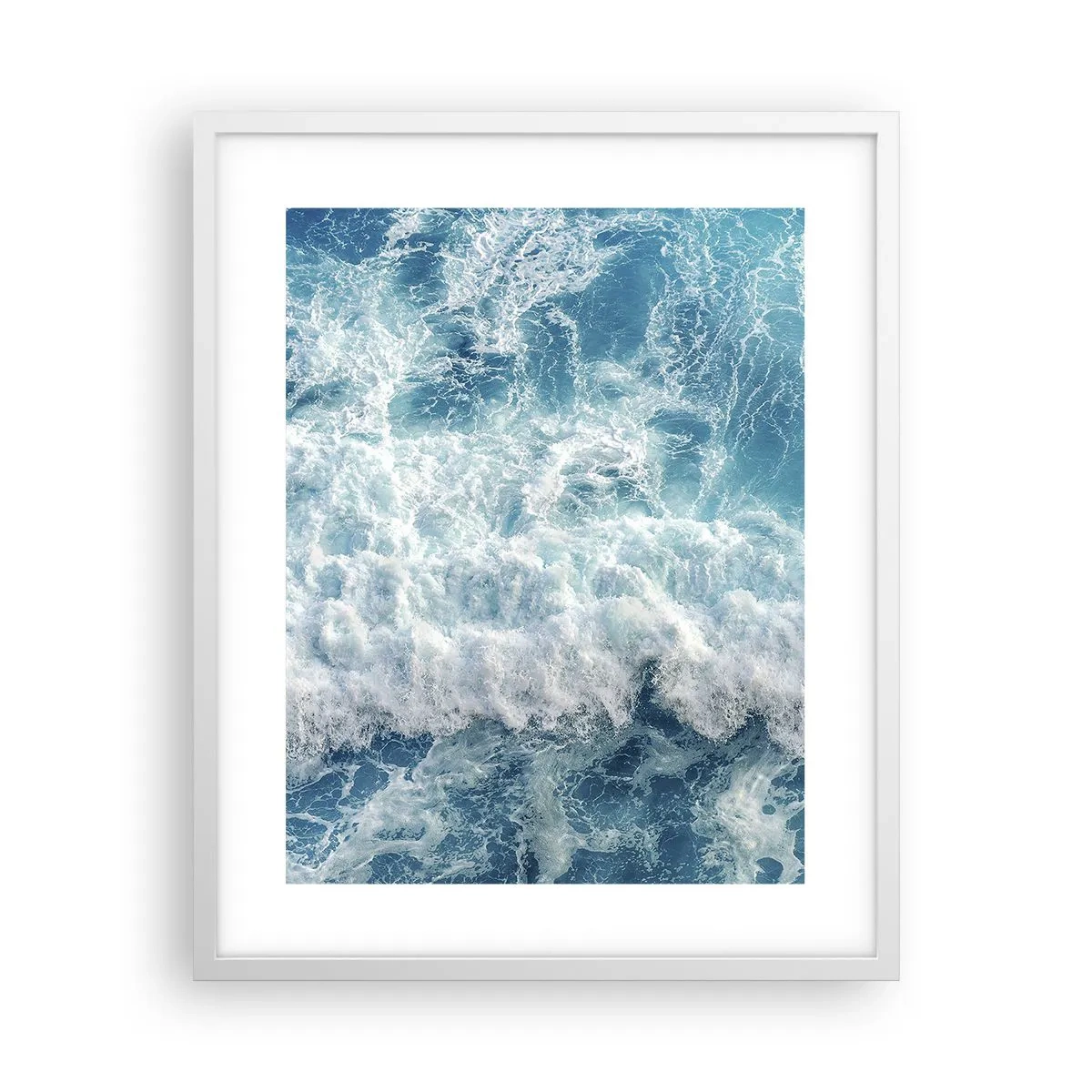 Poster in een witte lijst - Vrolijk en springend - 40x50 cm