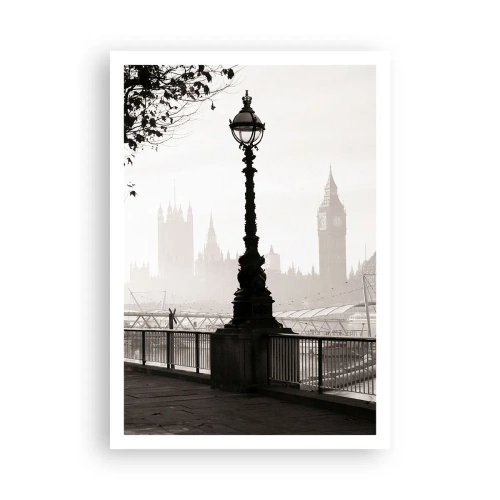 Poster - Ochtend in Londen - 70x100 cm