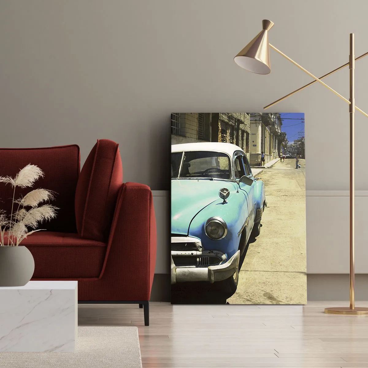 Schilderen op canvas - Evviva Cuba! - 80x120 cm