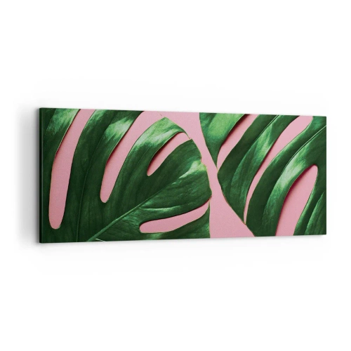 Schilderen op canvas - Groene rendez-vous - 120x50 cm