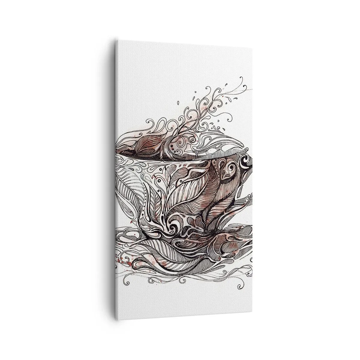 Schilderen op canvas - Thee voor alles - 55x100 cm
