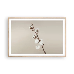 Een poster in een licht eiken lijst - Aan de bron van zachtheid - 91x61 cm