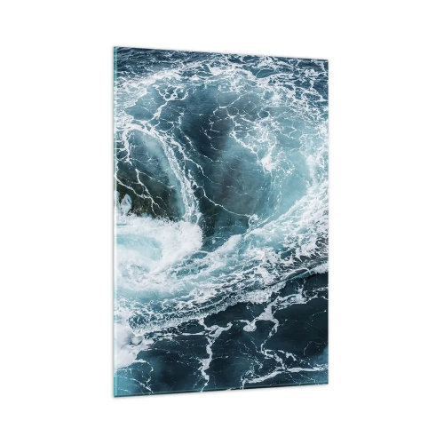 Schilderen op glas - De poort naar het binnenste van de aarde - 80x120 cm