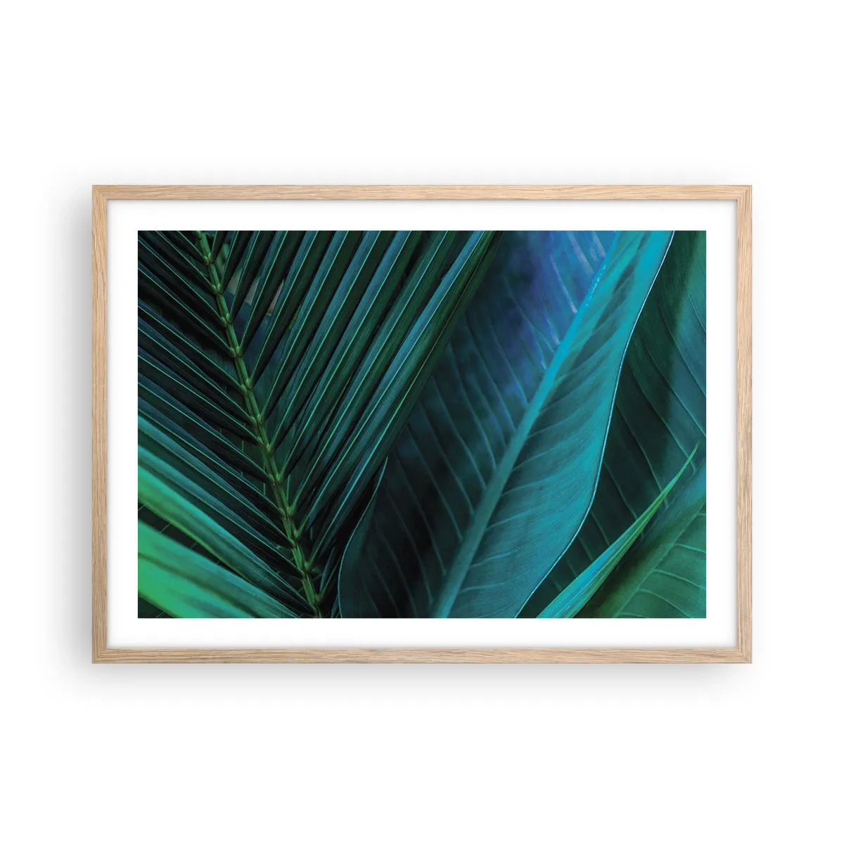 Een poster in een licht eiken lijst - De anatomie van groen - 70x50 cm