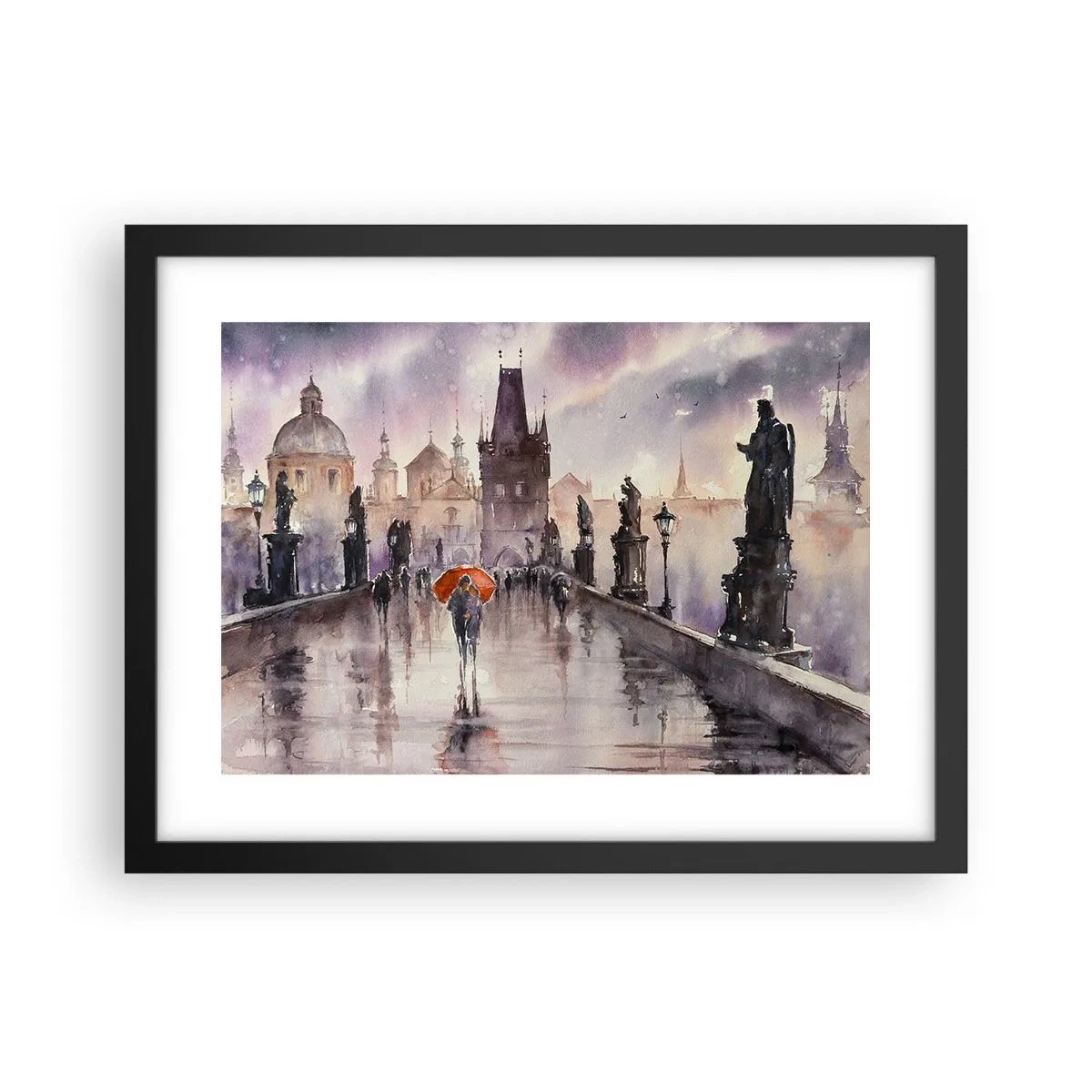 Poster in een zwarte lijst - Mensen veranderen niet - 40x30 cm