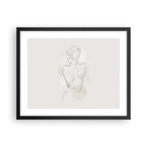 Poster in een zwarte lijst - Als een gevoelig instrument - 50x40 cm