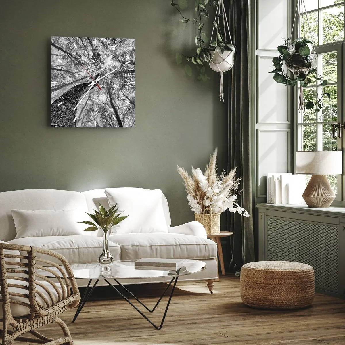 Wandklok - Klok - Race naar het licht - 30x30 cm