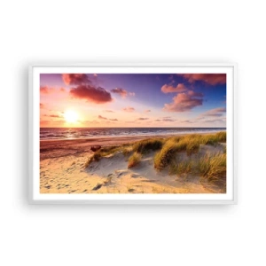 Poster in een witte lijst - De lucht ruikt al in de zomer - 91x61 cm