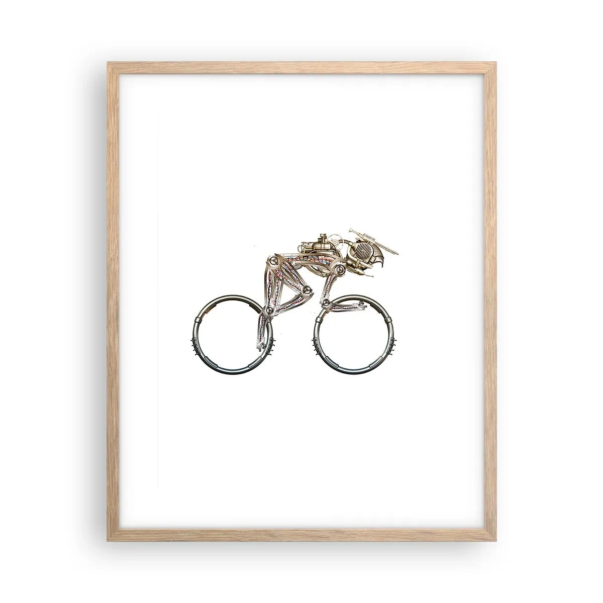 Een poster in een licht eiken lijst - Een prachtige machine - 40x50 cm