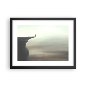 Poster in een zwarte lijst - Omhoog, natuurlijk! - 40x30 cm