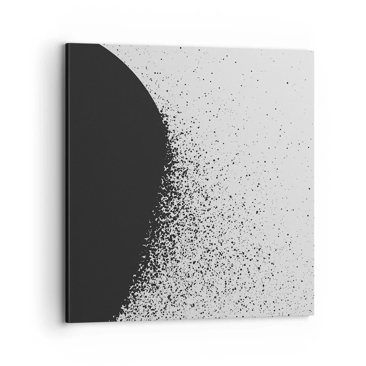 Schilderen op canvas - Beweging van moleculen - 70x70 cm