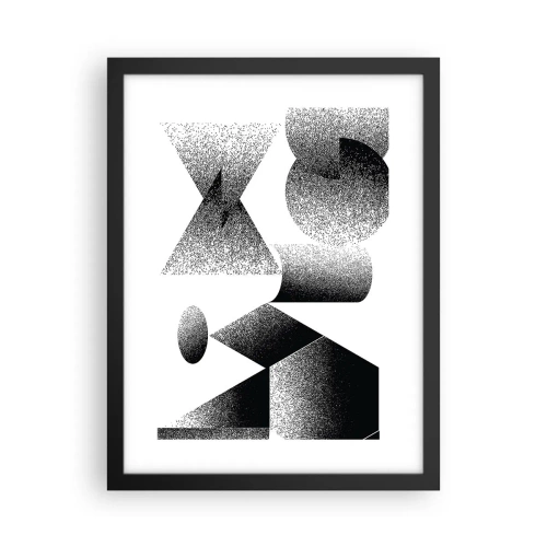 Poster in een zwarte lijst - Hoeken en ovalen - 30x40 cm