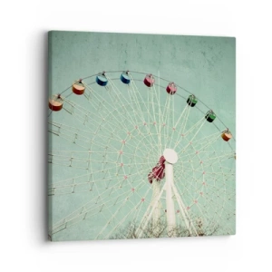 Schilderen op canvas - Wij nodigen u uit om plezier te hebben - 30x30 cm