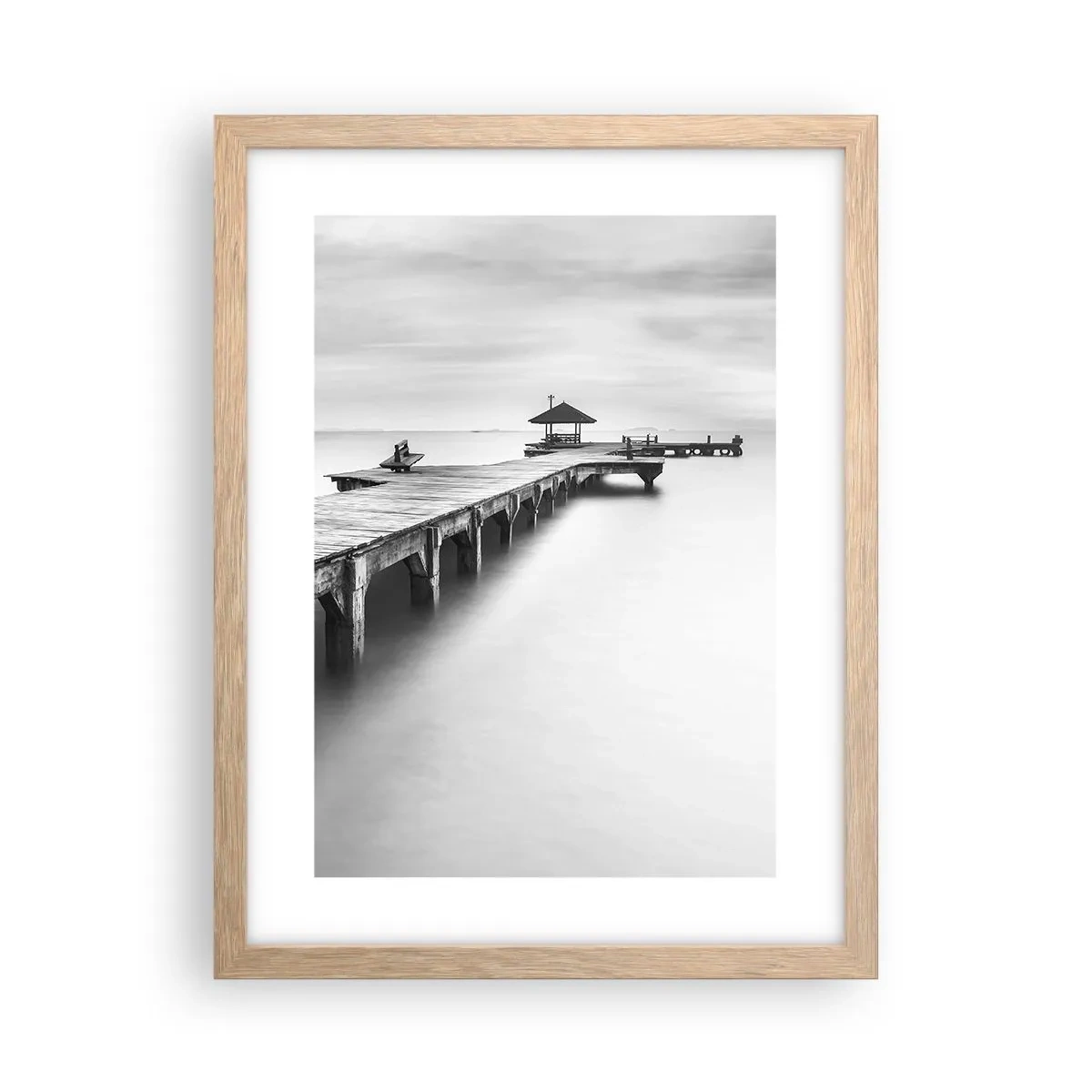 Een poster in een licht eiken lijst - In de verte - 30x40 cm