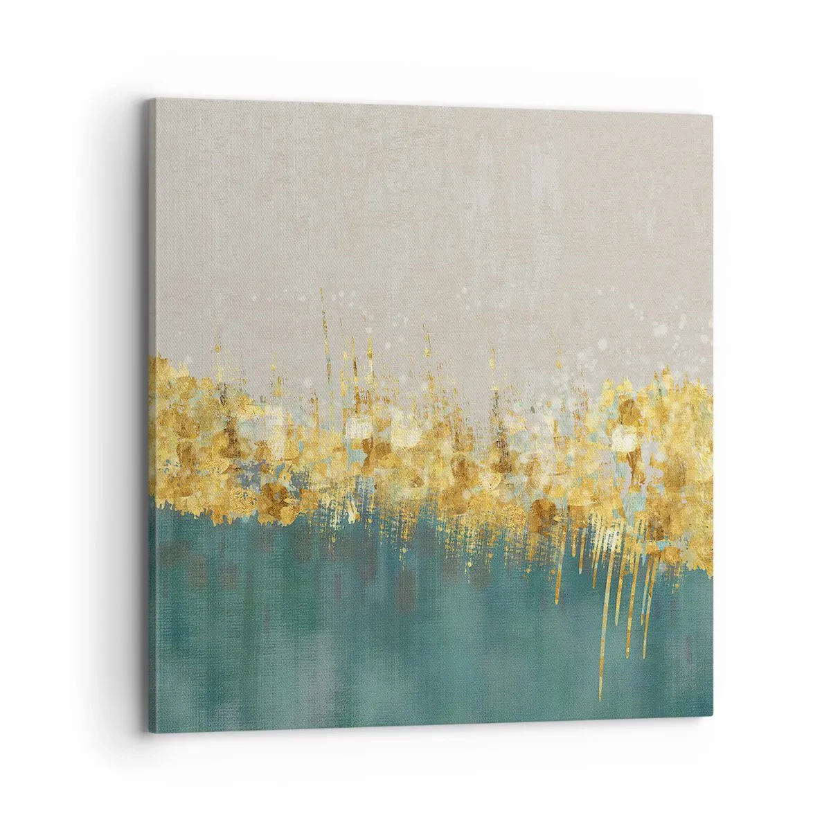 Schilderen op canvas - De gouden rand - 70x70 cm