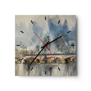 Wandklok - Klok - Londen in al zijn glorie - 30x30 cm