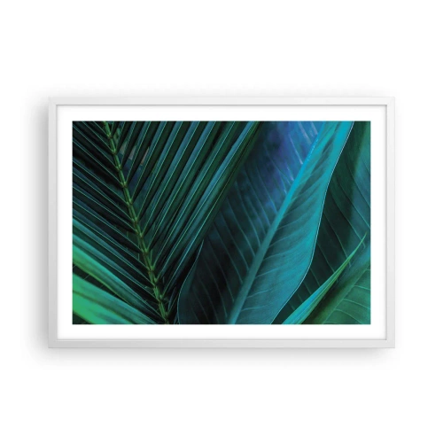 Poster in een witte lijst - De anatomie van groen - 70x50 cm