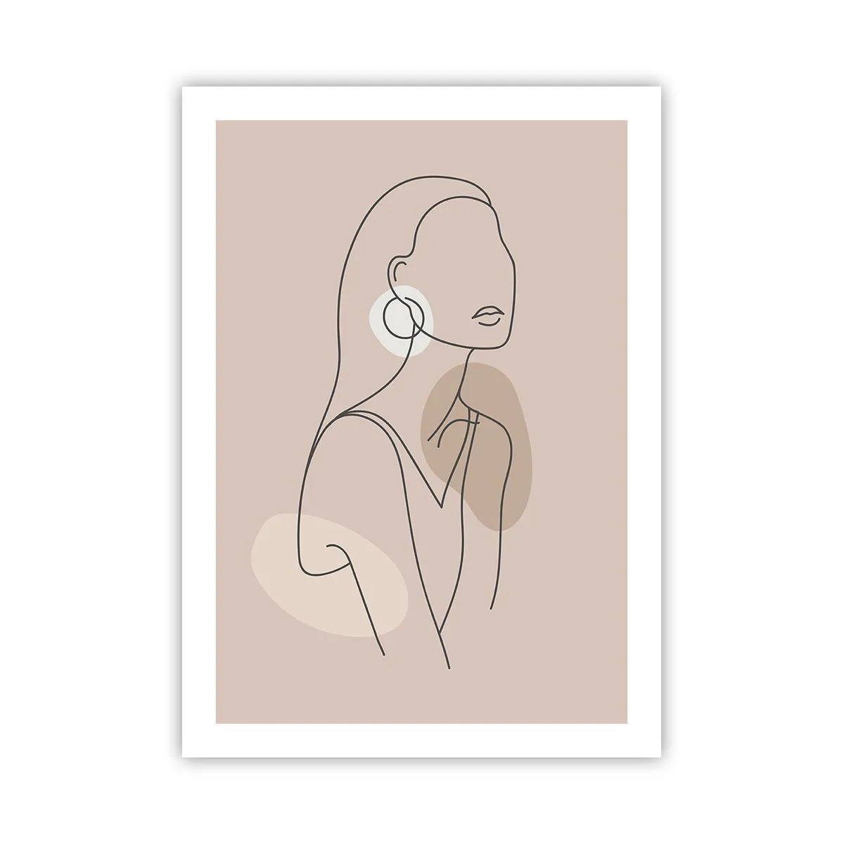 Poster - meisjesachtig icoon - 50x70 cm